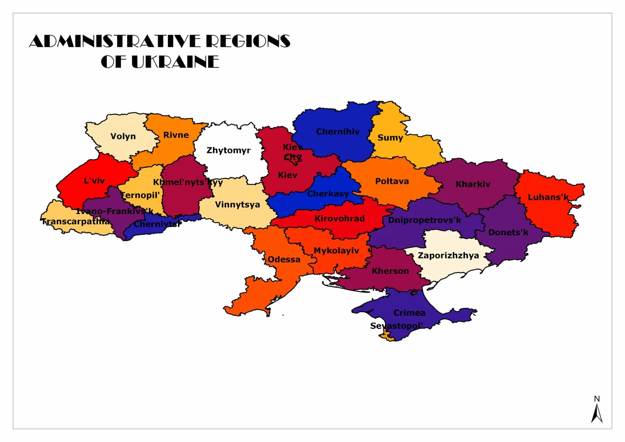 Карта України по областях: як читати й не плутати регіони